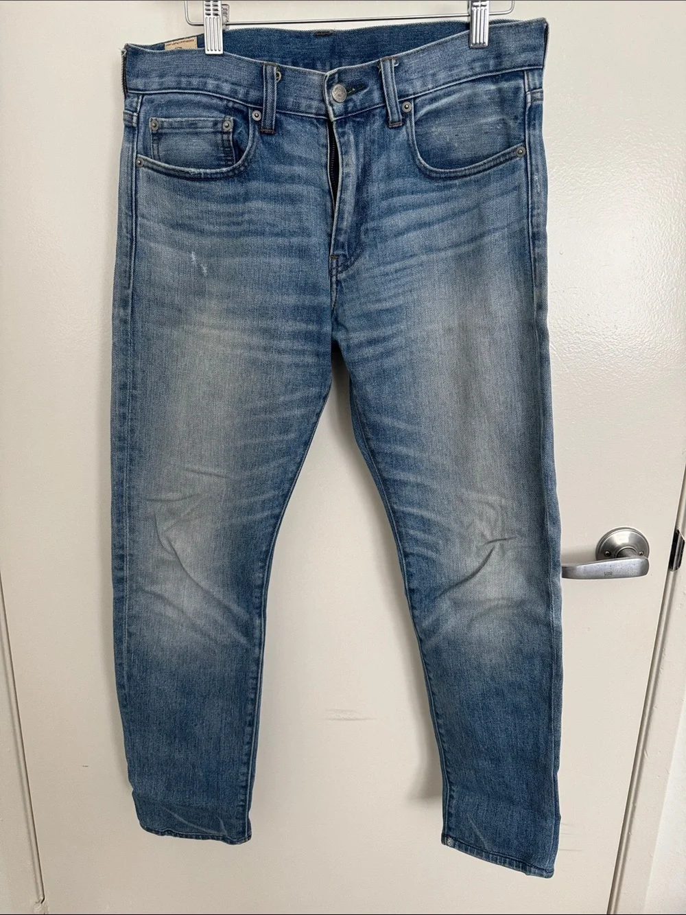 J. Crew Men's Slim Washed Blue Jeans